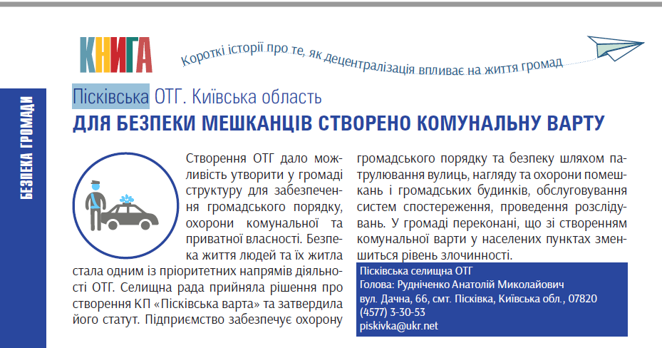 Пісківська варта - проект на мільйон